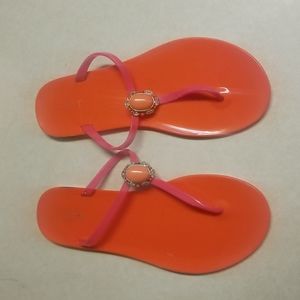 Ann Taylor Loft Jelly Slides size 10